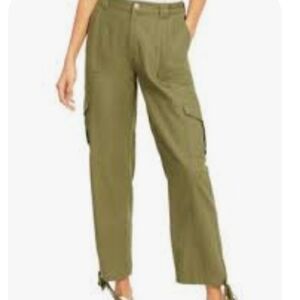 VENUS Olive Green Cargo Pants with Silver O-Ring